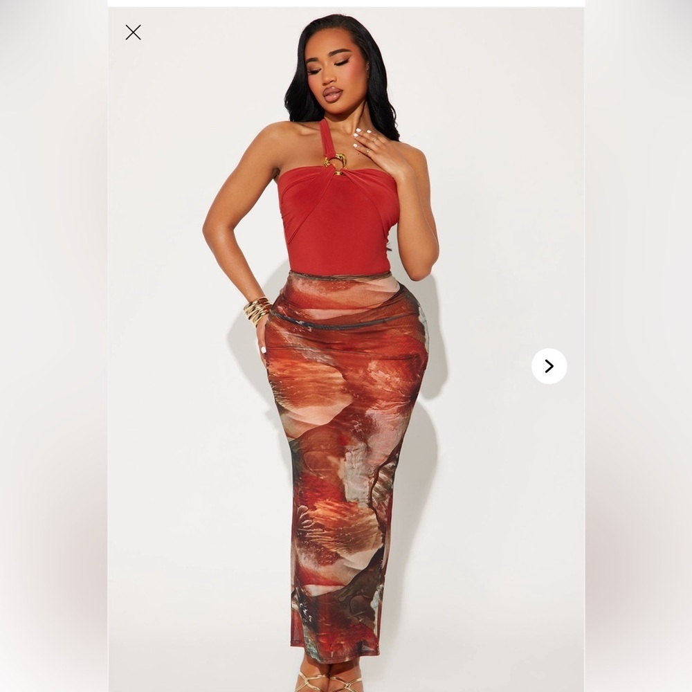 Fashion nova desert vibe maxi skirt